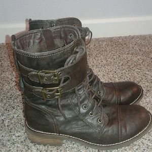 Call It Spring Buckle Boots Size 9
